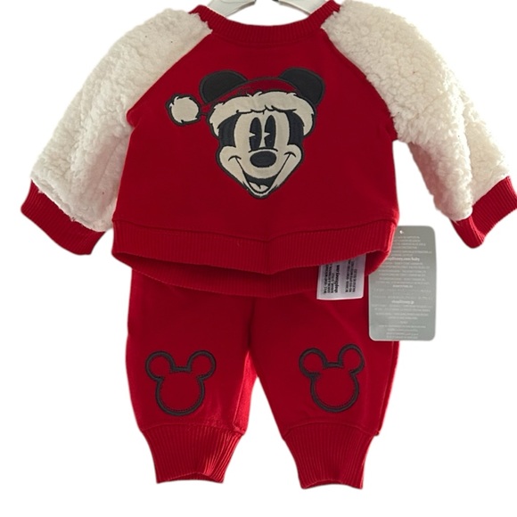 Disney Other - 🎄🎉HP🎊🆕NWT Disney Baby Christmas Mickey Sweatshirt Set